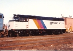 Still looking fresh, F40 4118 sits on the ramp tracks at the Oak Island  servicing facility